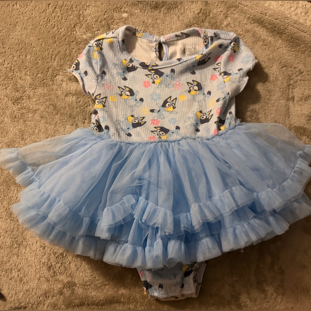 Adorable Bluey Tulle Baby Dress